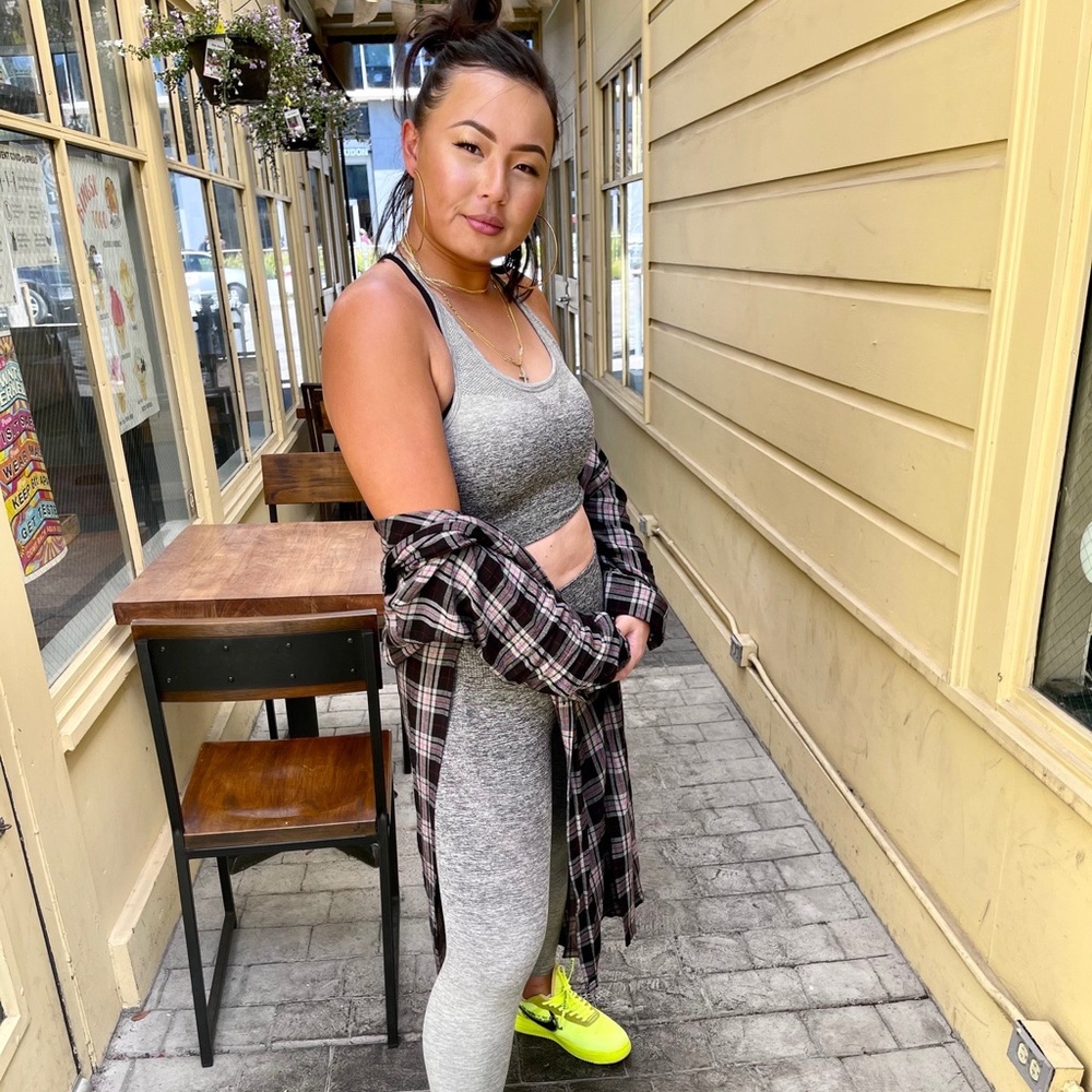 Black Marl:Halo Ombre Seamless Leggings
